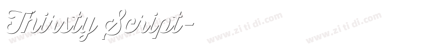 Thirsty Script字体转换